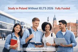 Read more about the article Study in Poland Without IELTS on Scholarship 2026 Fully Funded