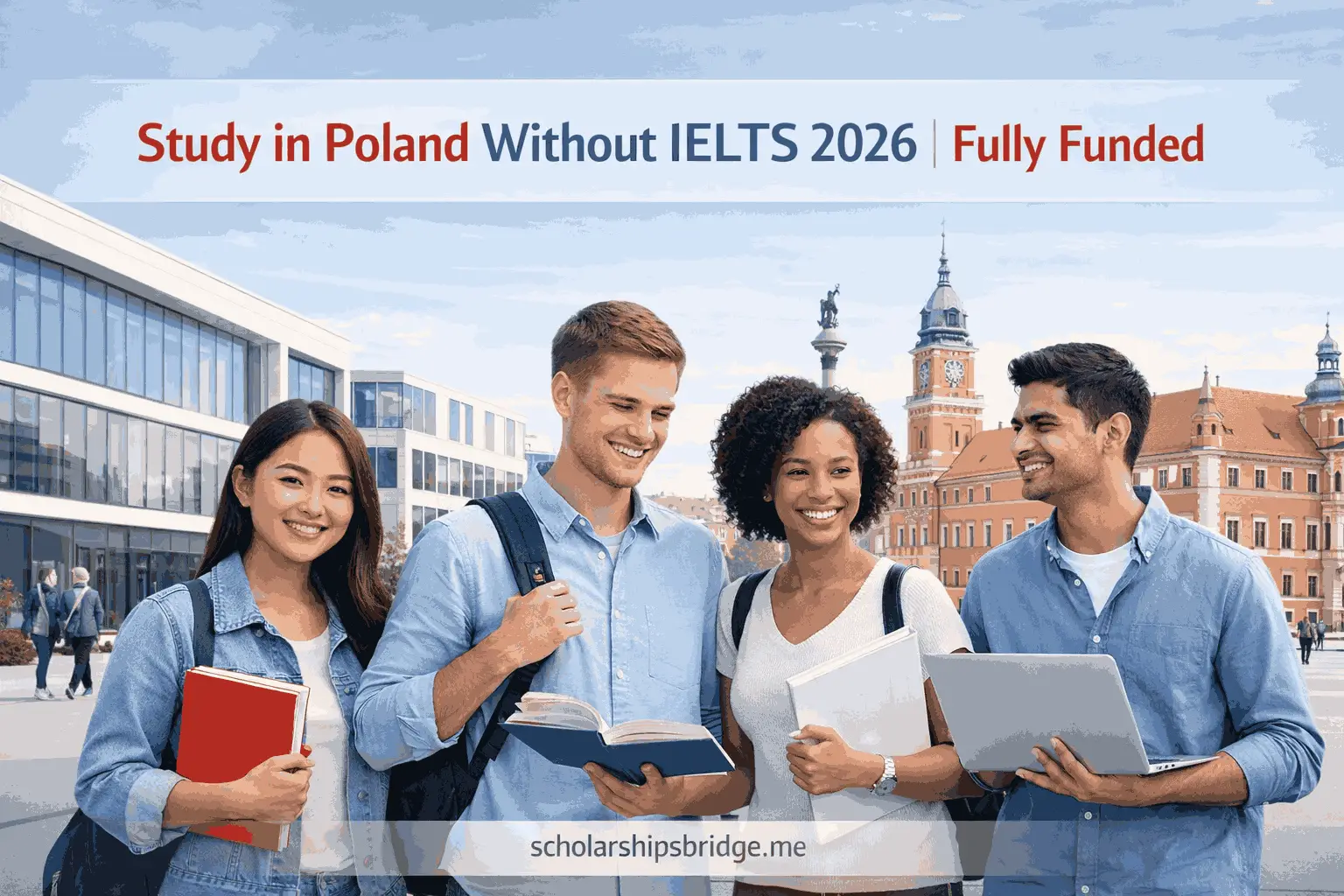 Read more about the article Study in Poland Without IELTS on Scholarship 2026 Fully Funded